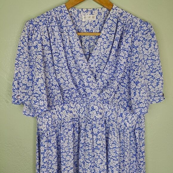 Cottagecore Ditsy Floral Maxi Dress - Picture 4 of 15